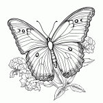 borboleta para colorir