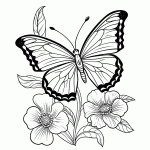 borboleta para colorir