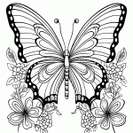 borboleta para colorir