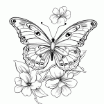 borboleta para colorir