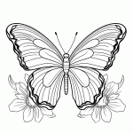 borboleta para colorir
