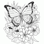 borboleta para colorir