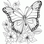 borboleta para colorir