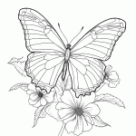borboleta para colorir
