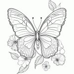 borboleta para colorir