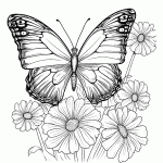 borboleta para colorir