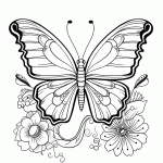 borboleta para colorir