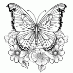 borboleta para colorir