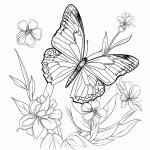 borboleta para colorir