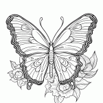 borboleta para colorir