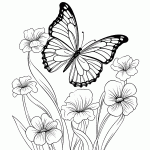 borboleta para colorir