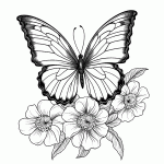 borboleta para colorir