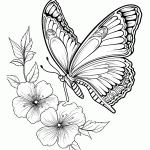 borboleta para colorir