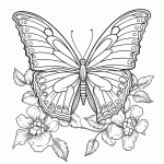 borboleta para colorir