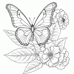 borboleta para colorir