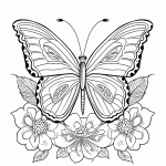 borboleta para colorir