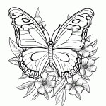 borboleta para colorir