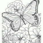 borboleta para colorir