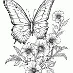borboleta para colorir