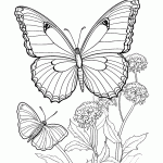 borboleta para colorir