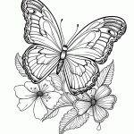 borboleta para colorir