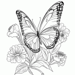 borboleta para colorir