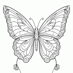 borboleta para colorir