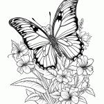 borboleta para colorir