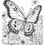 borboleta para colorir