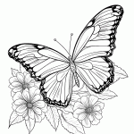 borboleta para colorir