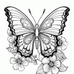 borboleta para colorir