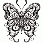 borboleta para colorir