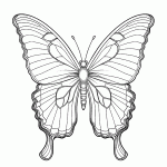 borboleta para colorir