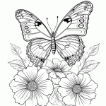 borboleta para colorir