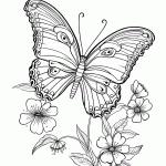 borboleta para colorir