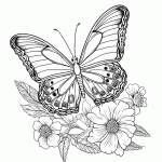 borboleta para colorir