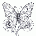 borboleta para colorir