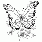 borboleta para colorir