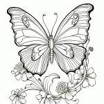 borboleta para colorir