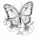 borboleta para colorir