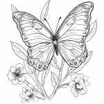 borboleta para colorir