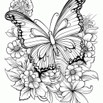 borboleta para colorir