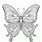 borboleta para colorir