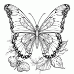 borboleta para colorir