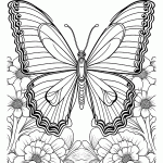 borboleta para colorir