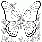 borboleta para colorir