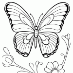 borboleta para colorir