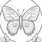 borboleta para colorir