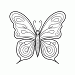 borboleta para colorir