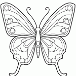borboleta para colorir